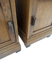 Two Art Deco Modernist Nightstands or Bedside Tables, 1920s